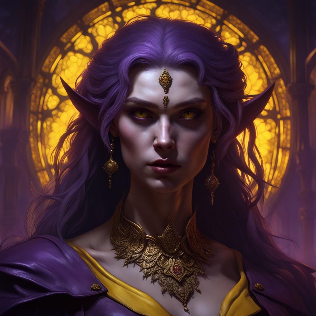 Detailed Assamite Vampire in Dark Fantasy Style