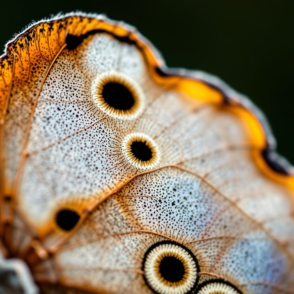 Macro Close-Up of Butterfly Wing in Stunning Detail