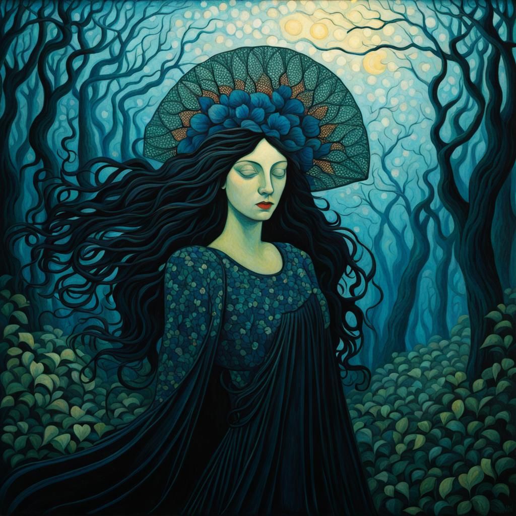 Nabis Style Landscape Painting