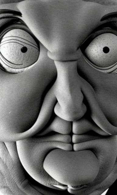 Grotesque Hand Puppet in Wolverton Style