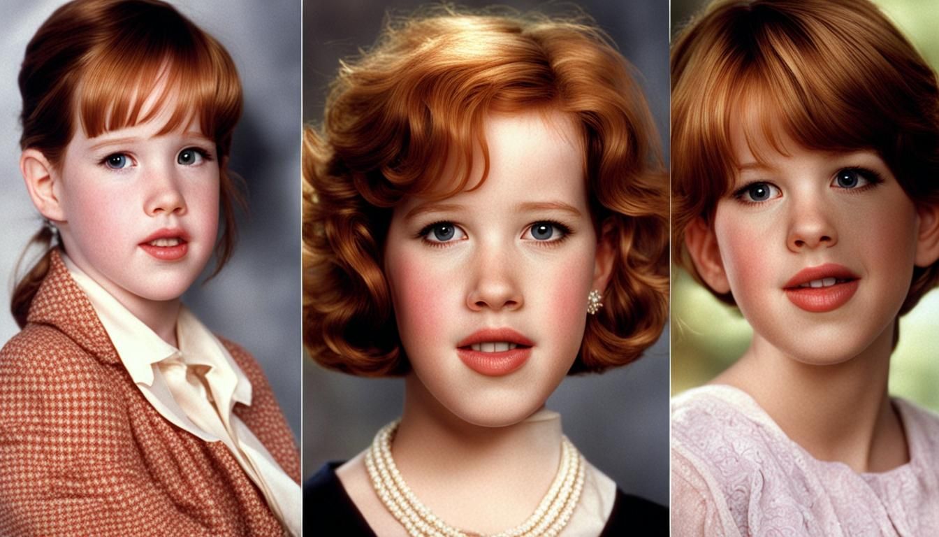 Molly Ringwald: Hyperrealistic Portraits Through Life Stages