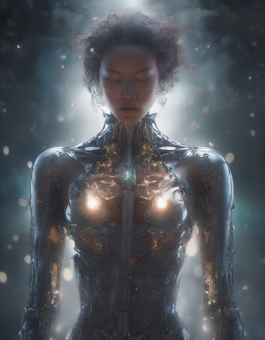 Ethereal Cyborg Romance with Emergent AI