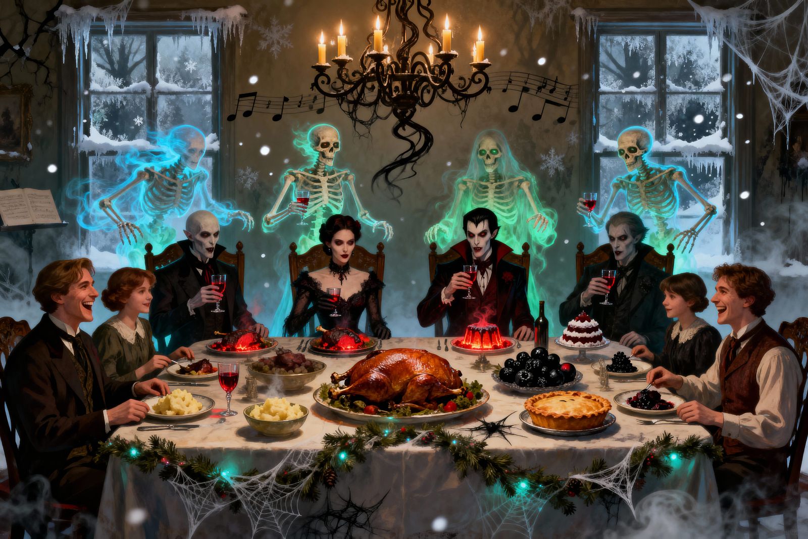 Victorian Christmas Dinner with Spectral Guests