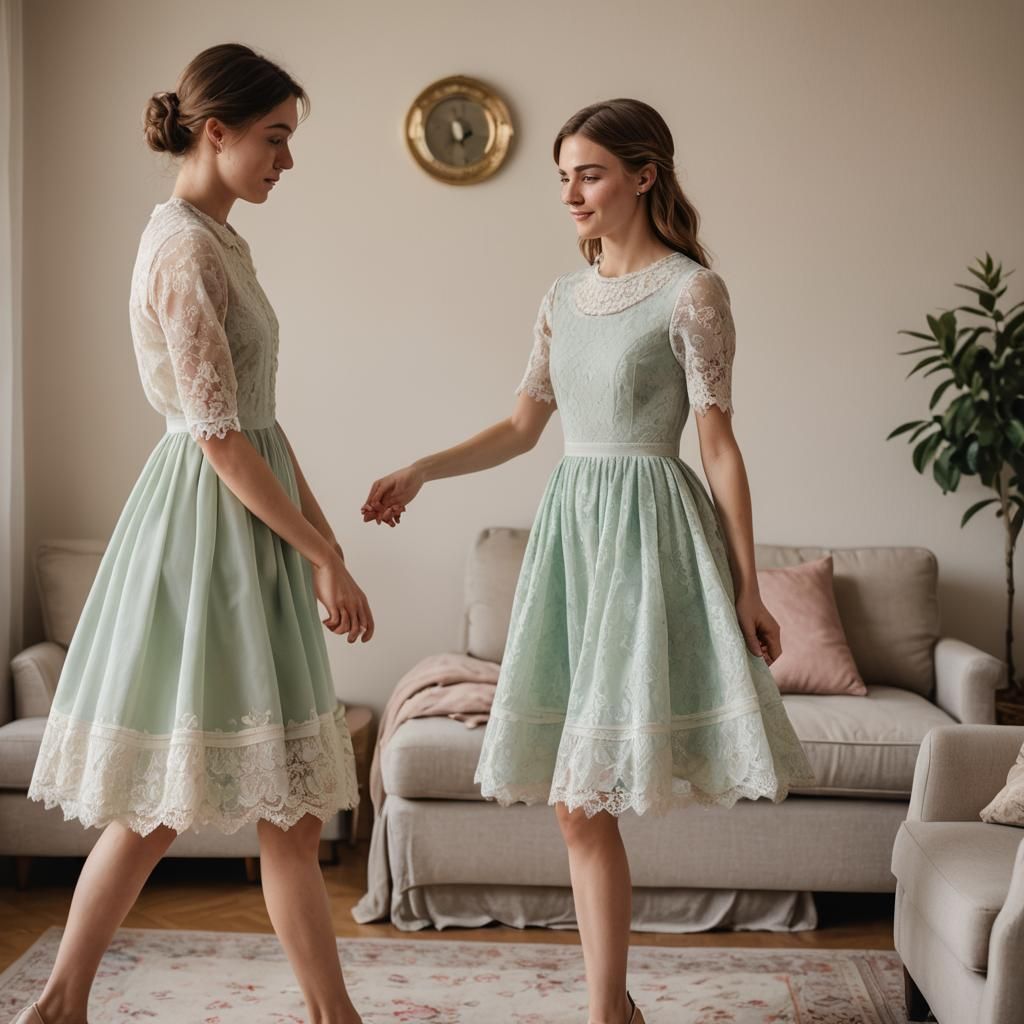 Boy in Dress Reveals Legs: a Cinematic Portrait