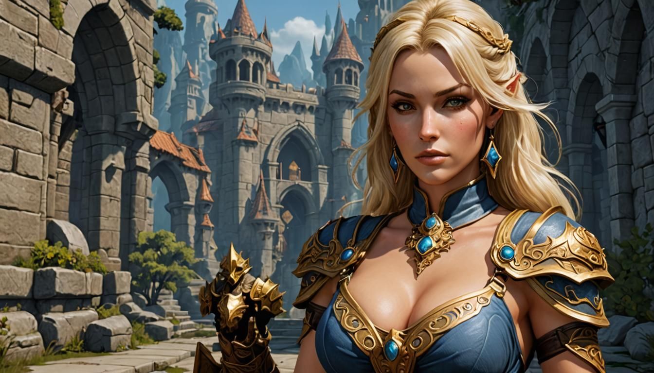 Hyperrealistic Firiona Vie from Everquest