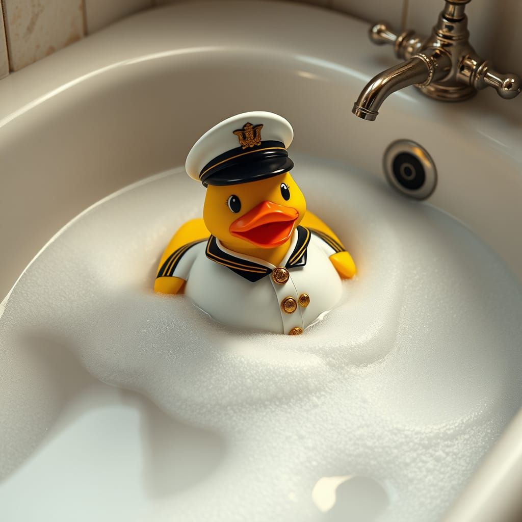 Captain Quack in the Bubble Bath