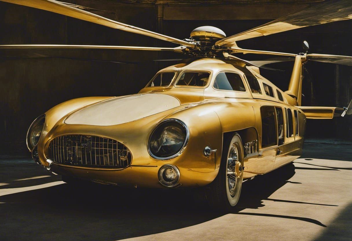 gold heli car