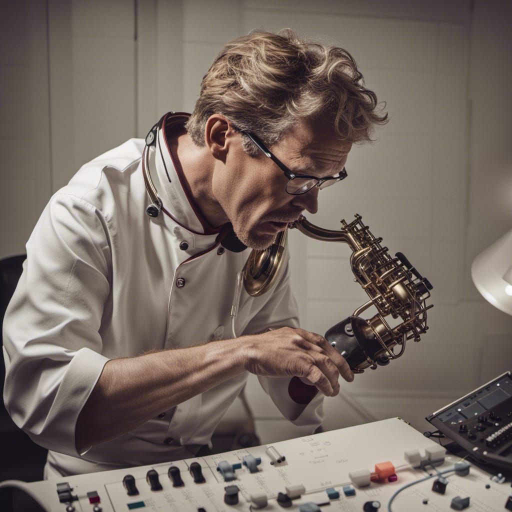 Chef Creates Hip Hop Music in Recording Studio