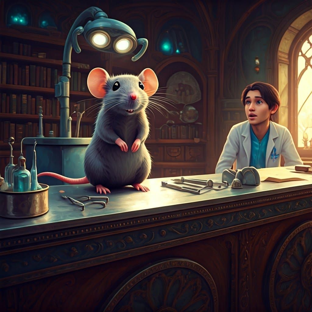 Surreal Rat Encounter in a Dental Clinic