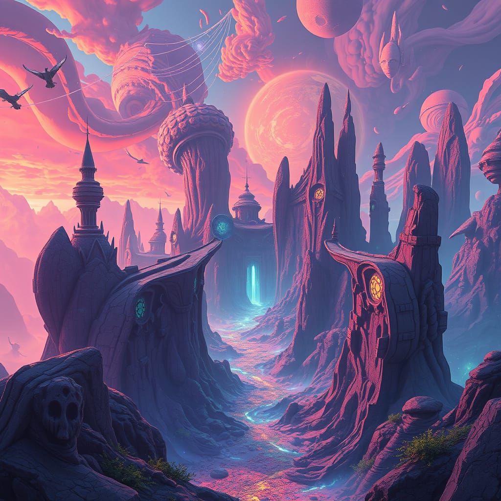 Surreal Dreamworlds in Vibrant Hues