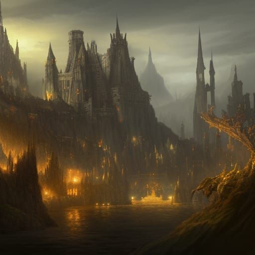 Fantastical Camelot: Detailed Matte Painting