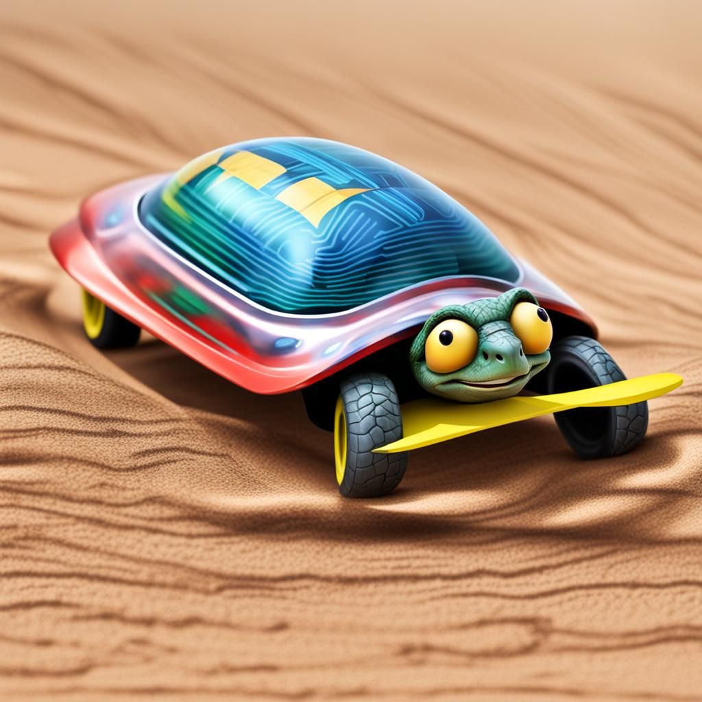Turtle Race Car Driver: Anthropomorphic Speedster