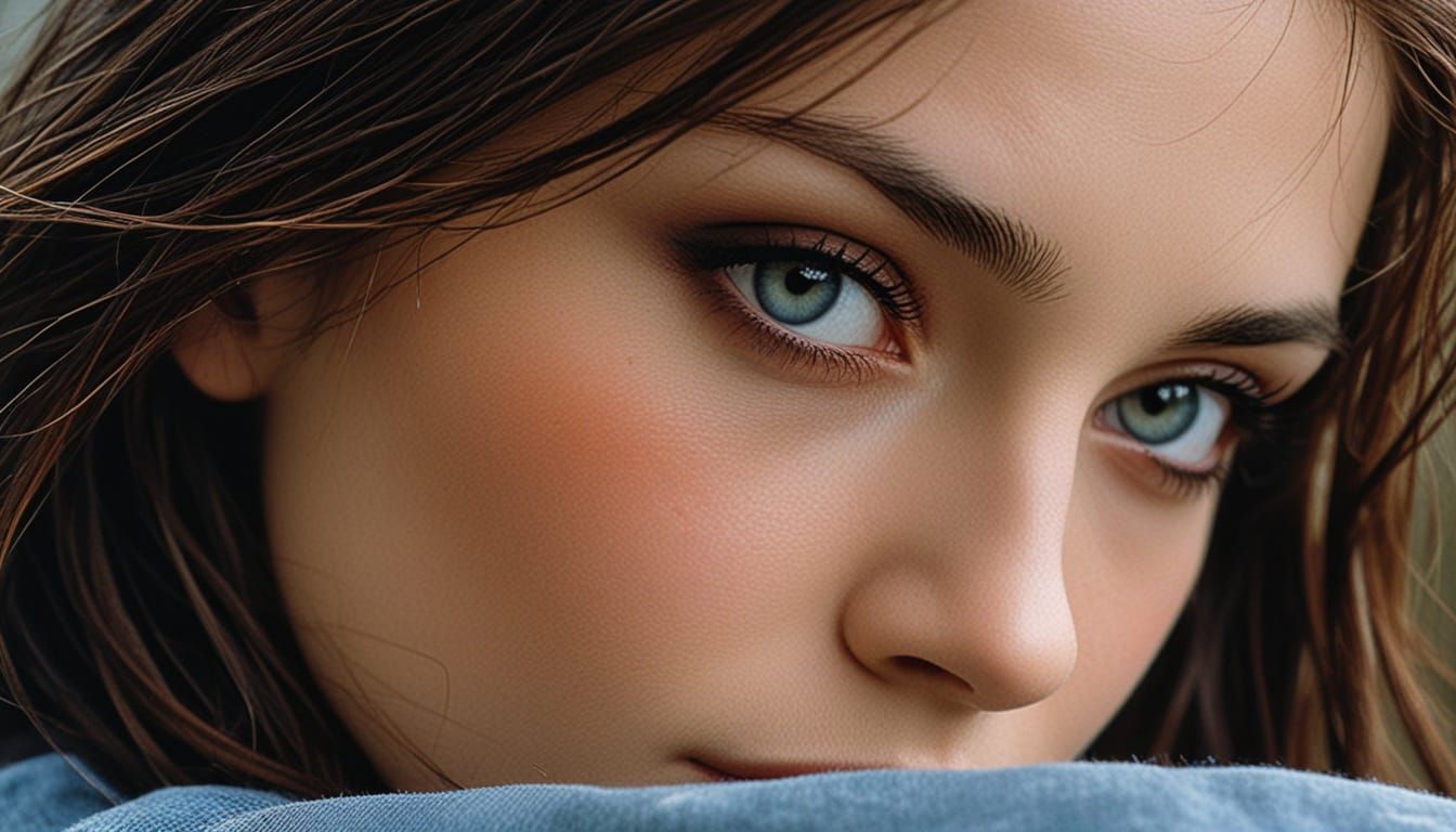 Surreal Portrait in Vibrant Colors