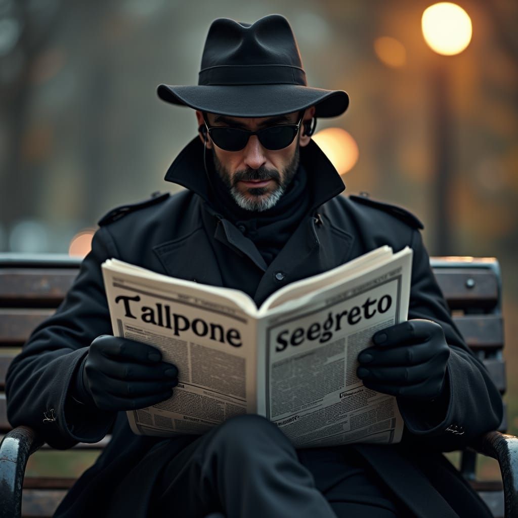 Mole Spy in Italian Park: Ultra-Realistic 8K