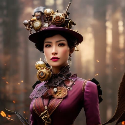 Porcelain Doll in Snowy Forest, Hyperrealistic Art