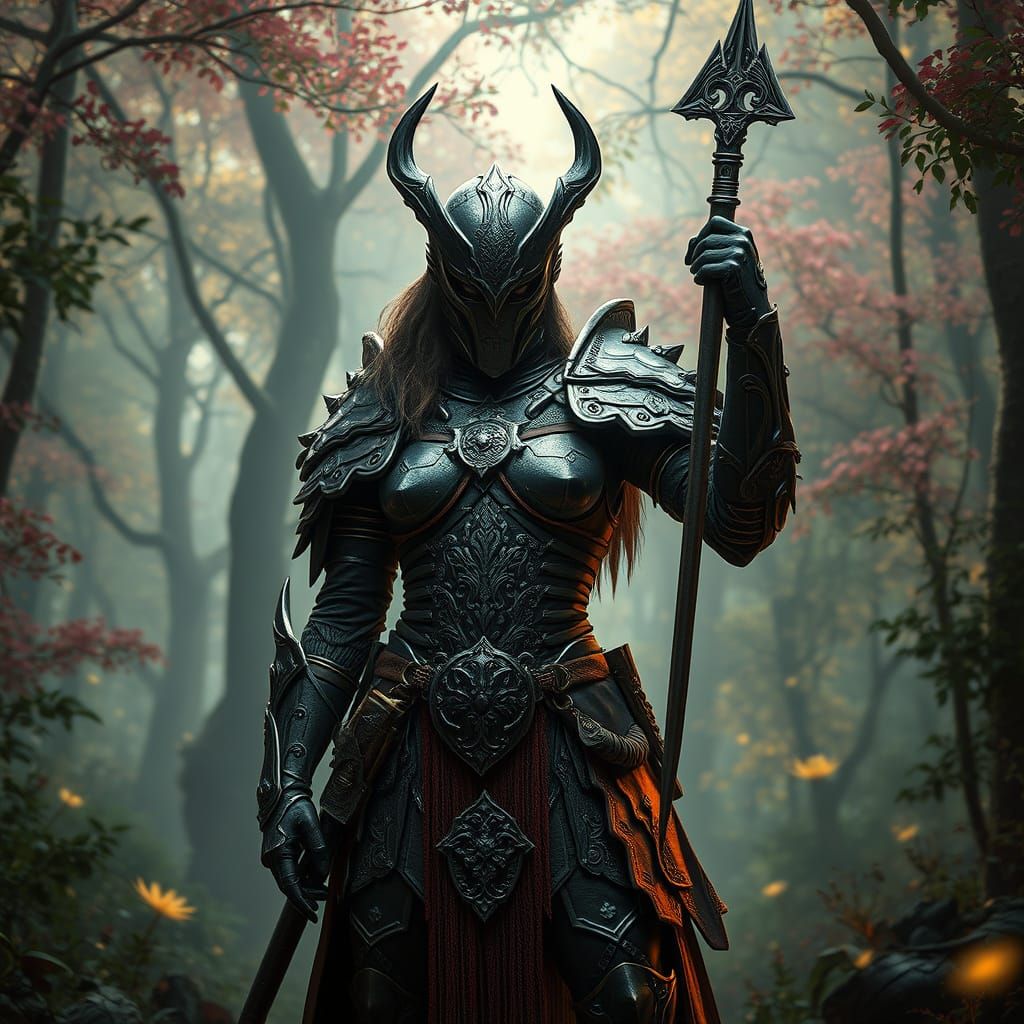 Warrior Maiden Triumphs in Enchanted Forest
