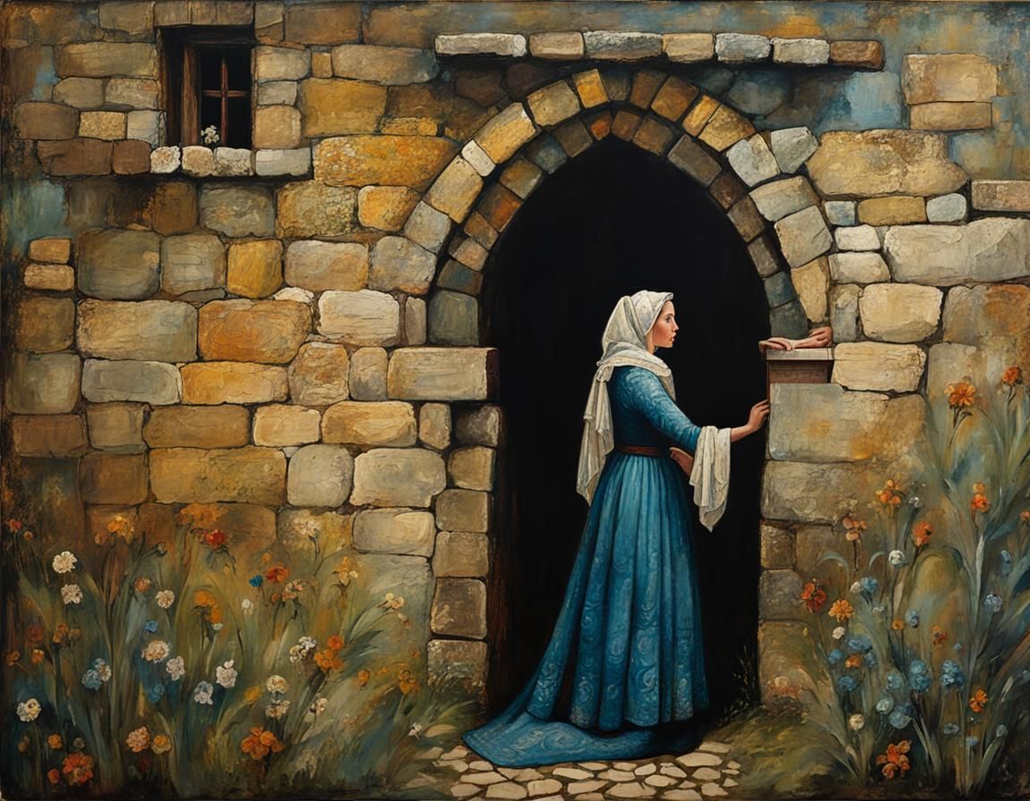 Medieval Woman Discovers Secret Castle Passageway