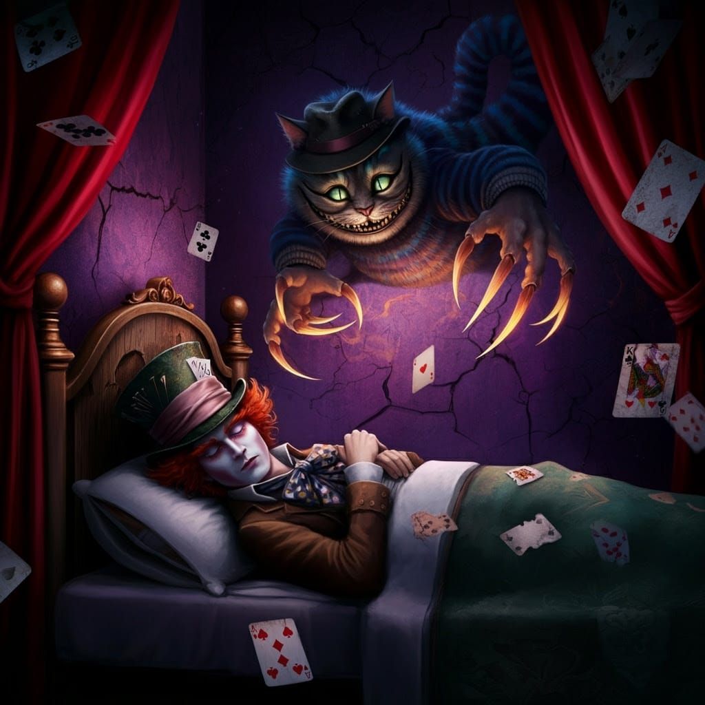 A scene from "Nightmares in Wonderland," a horror movie insp...