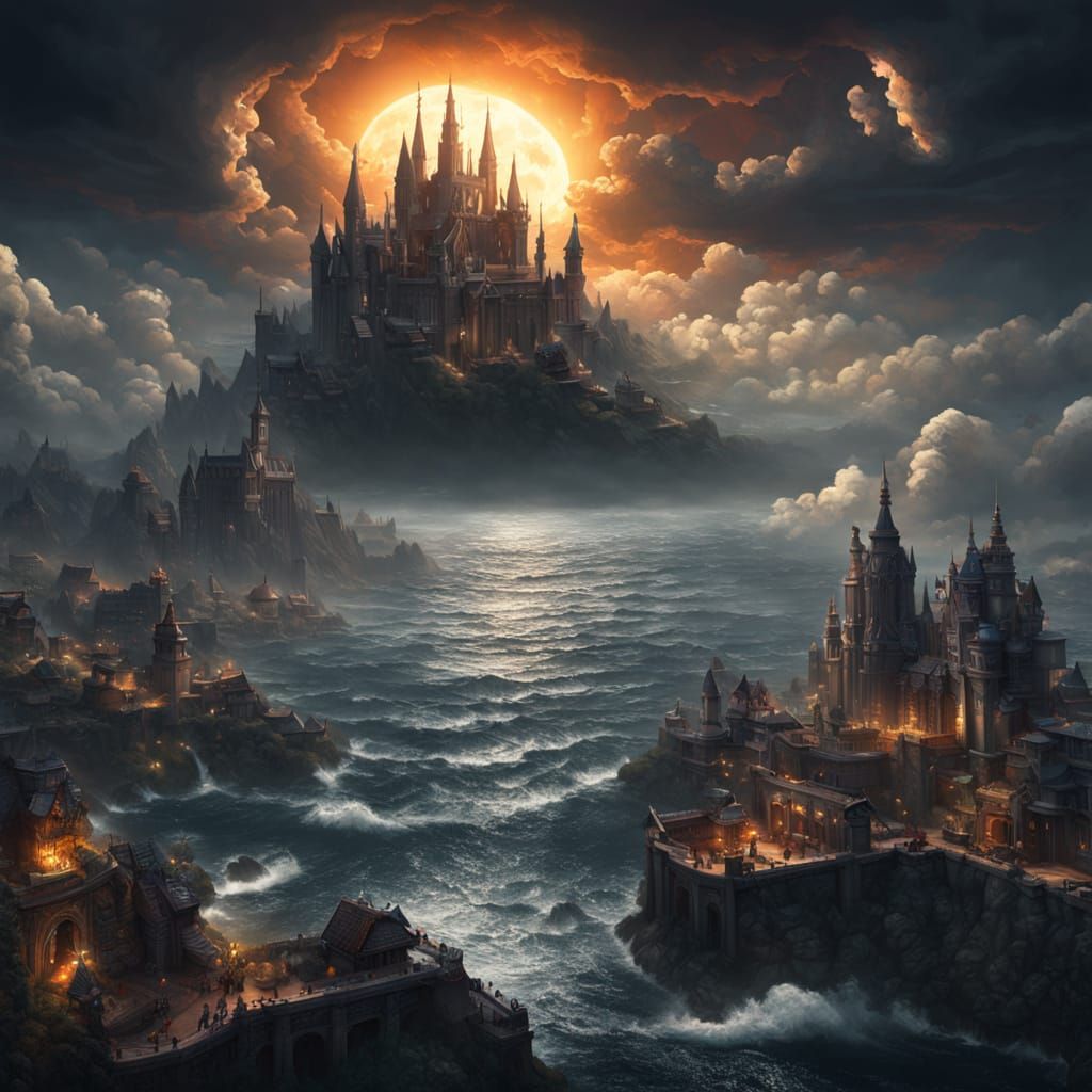 Darkening Skies Reveal a Towering Tsunami