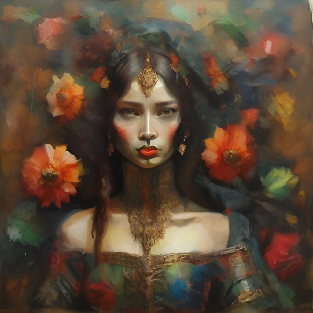 Filigree Oil Sfumato Maiden in Motion