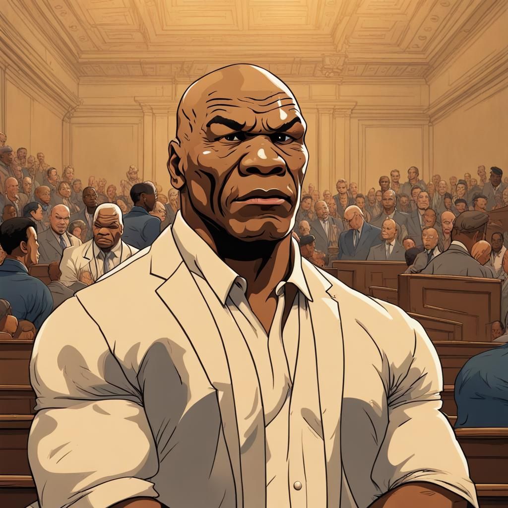 Mike Tyson: World Peace Advocate in Ghibli Style