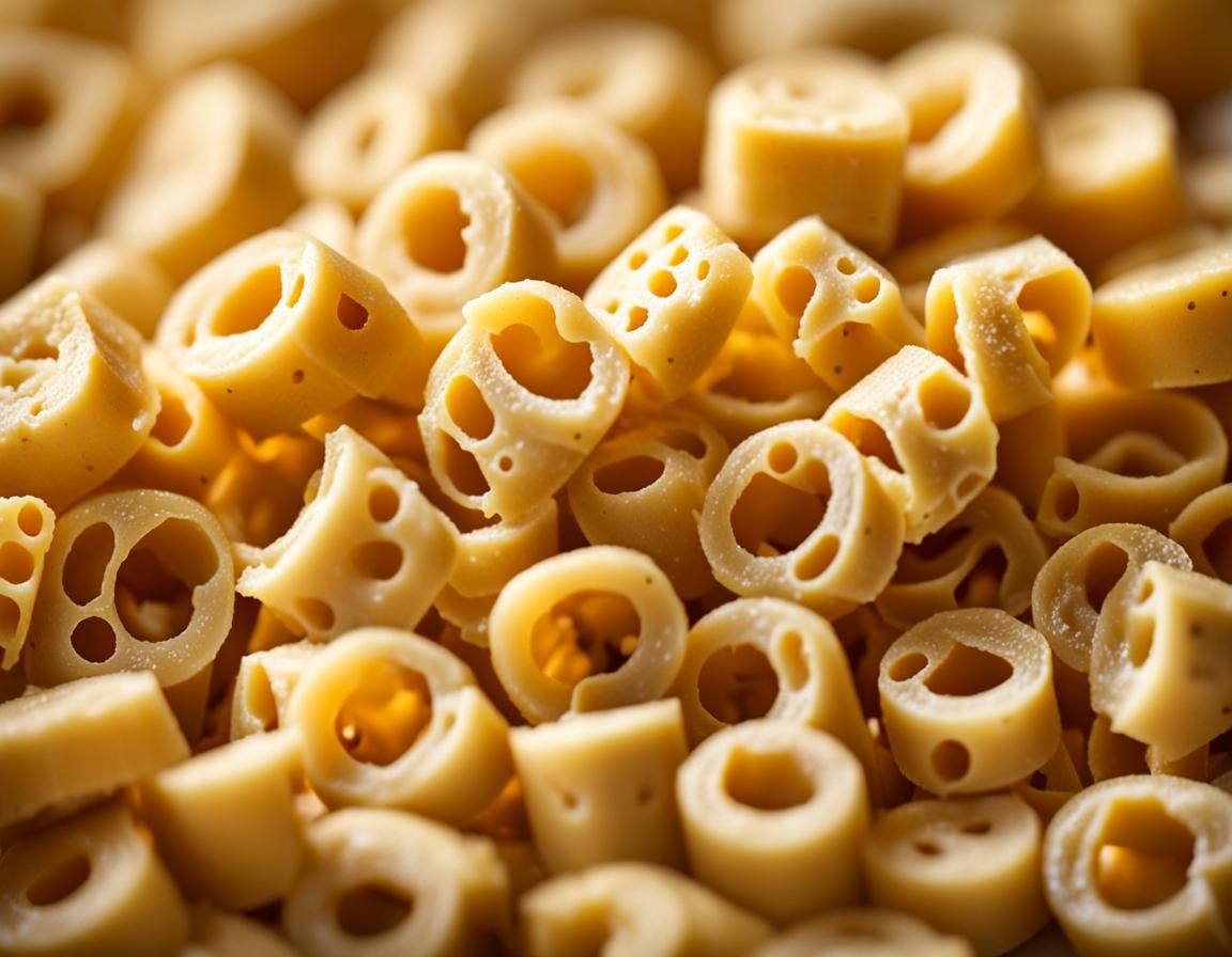 Macaroni and Cheese in Professional Photography Style