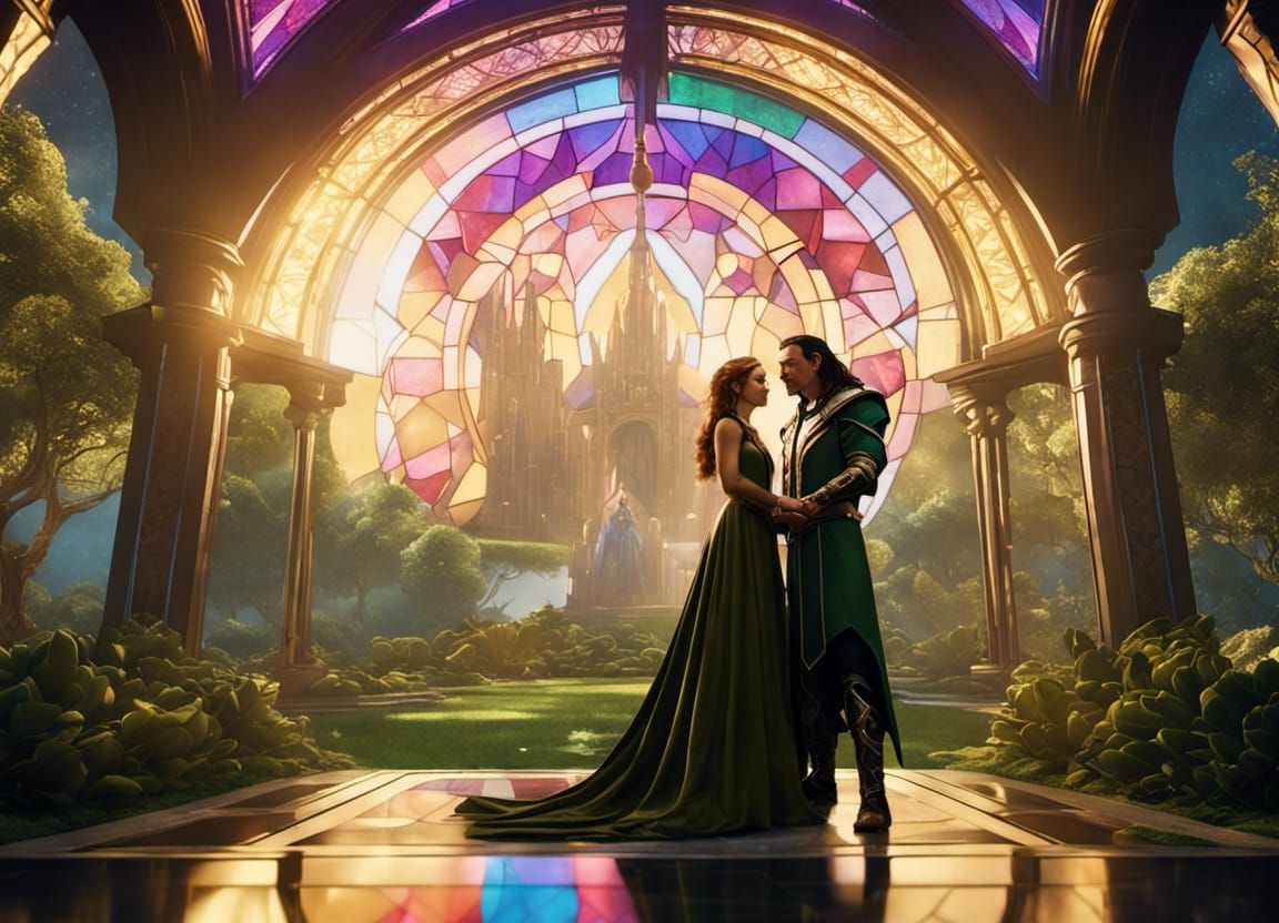 Loki with his wife Sigyn