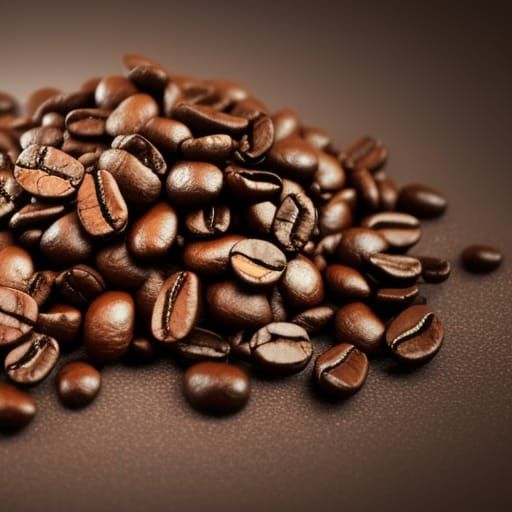 Detailed Matte Painting of Coffee Beans