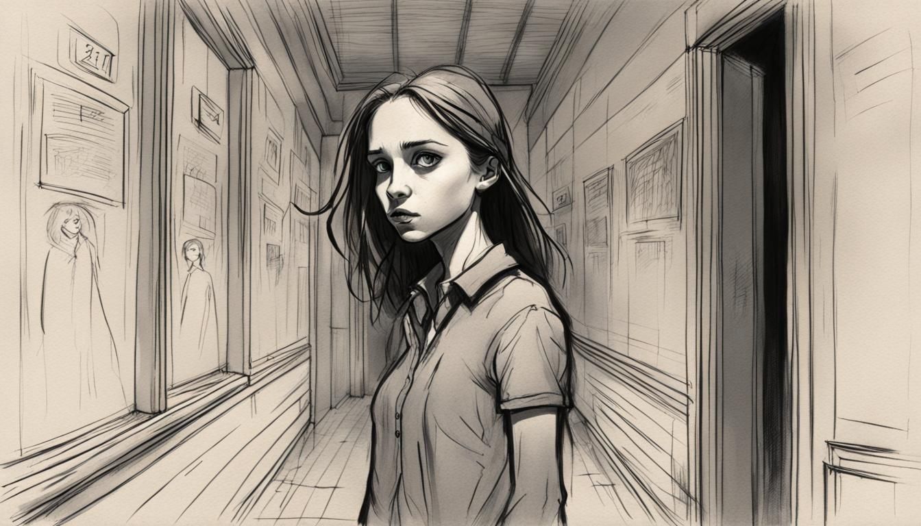 Haunting School Portrait in Glen Keane Style