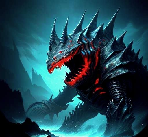 Enormous Armored Kraken of the Deep Sea