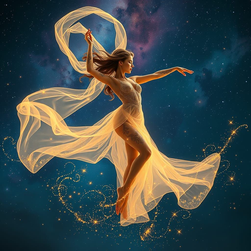 Celestial Dancer Creates Constellations in Cosmic Dust