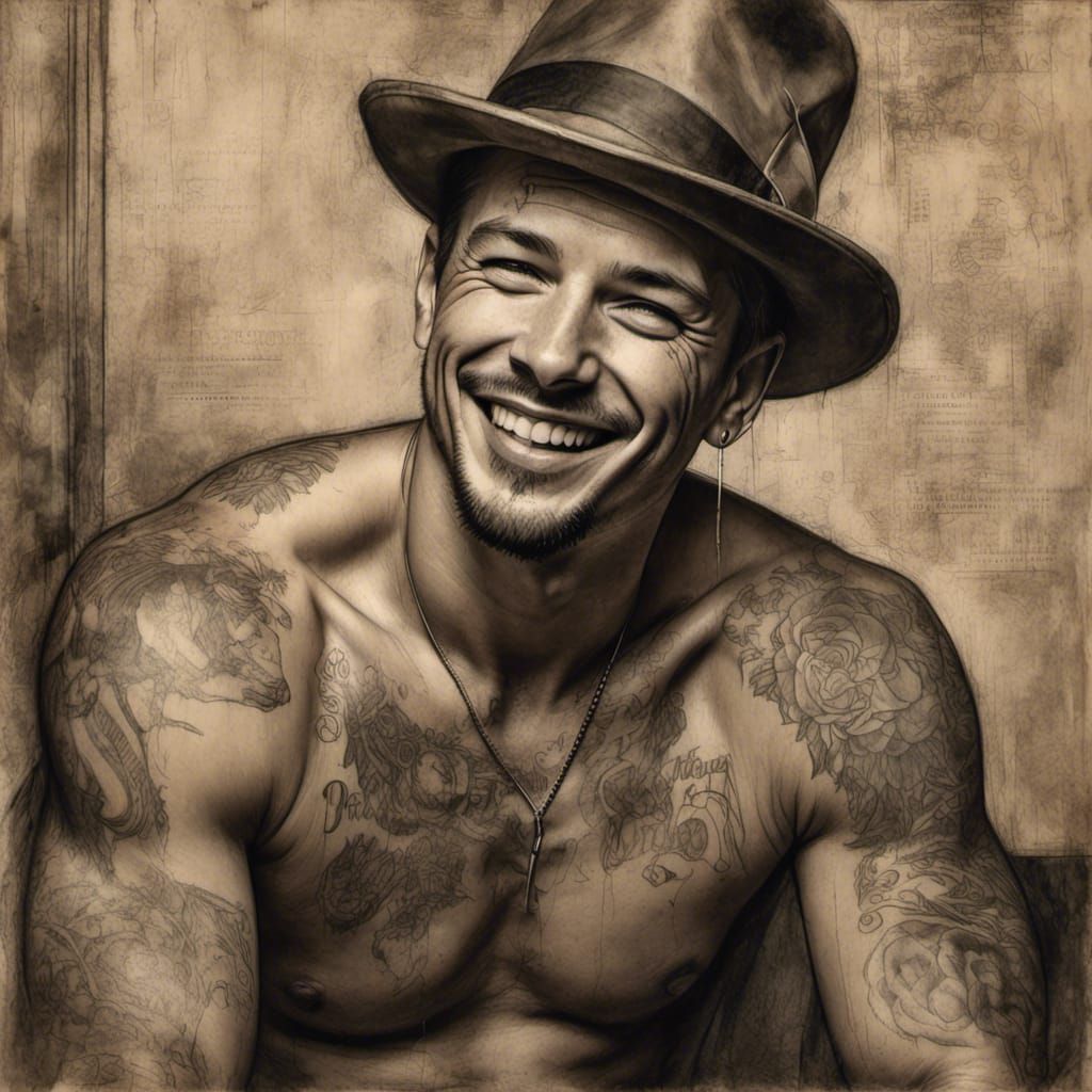 Pencil drawing - grunge-poster