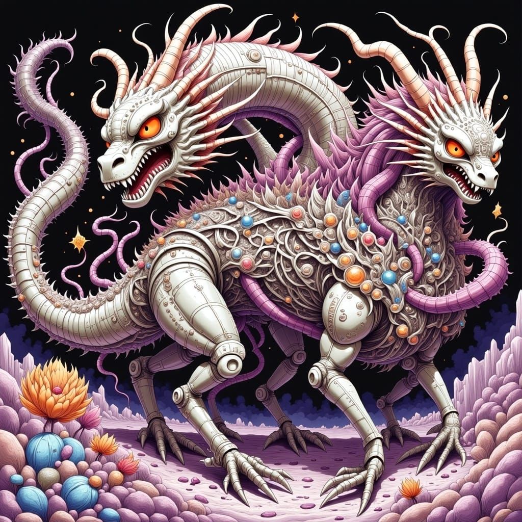 Biomechanical Abomination Emerges: Junji Ito Style