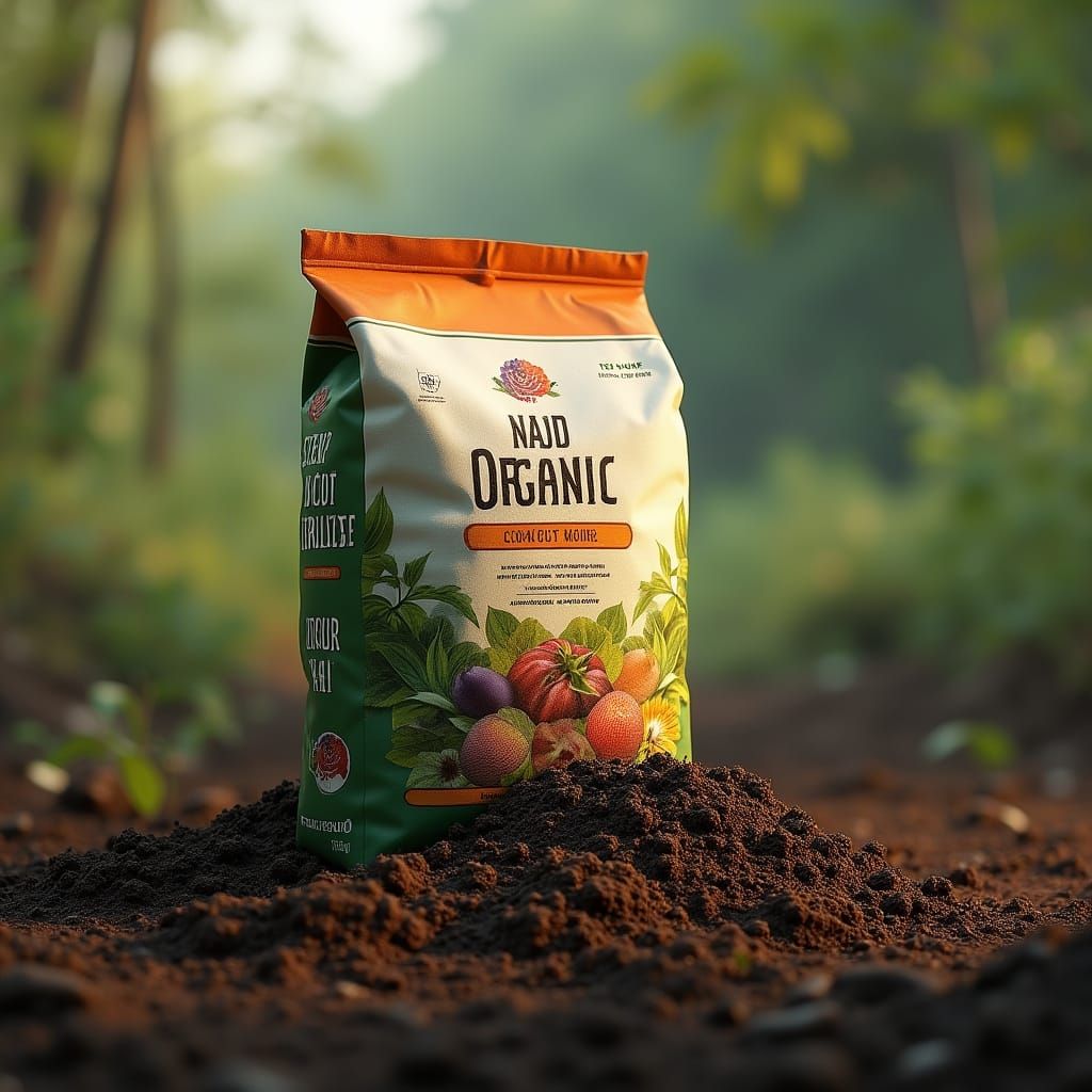 Najd Organic Fertilizer Bag on Fresh Soil