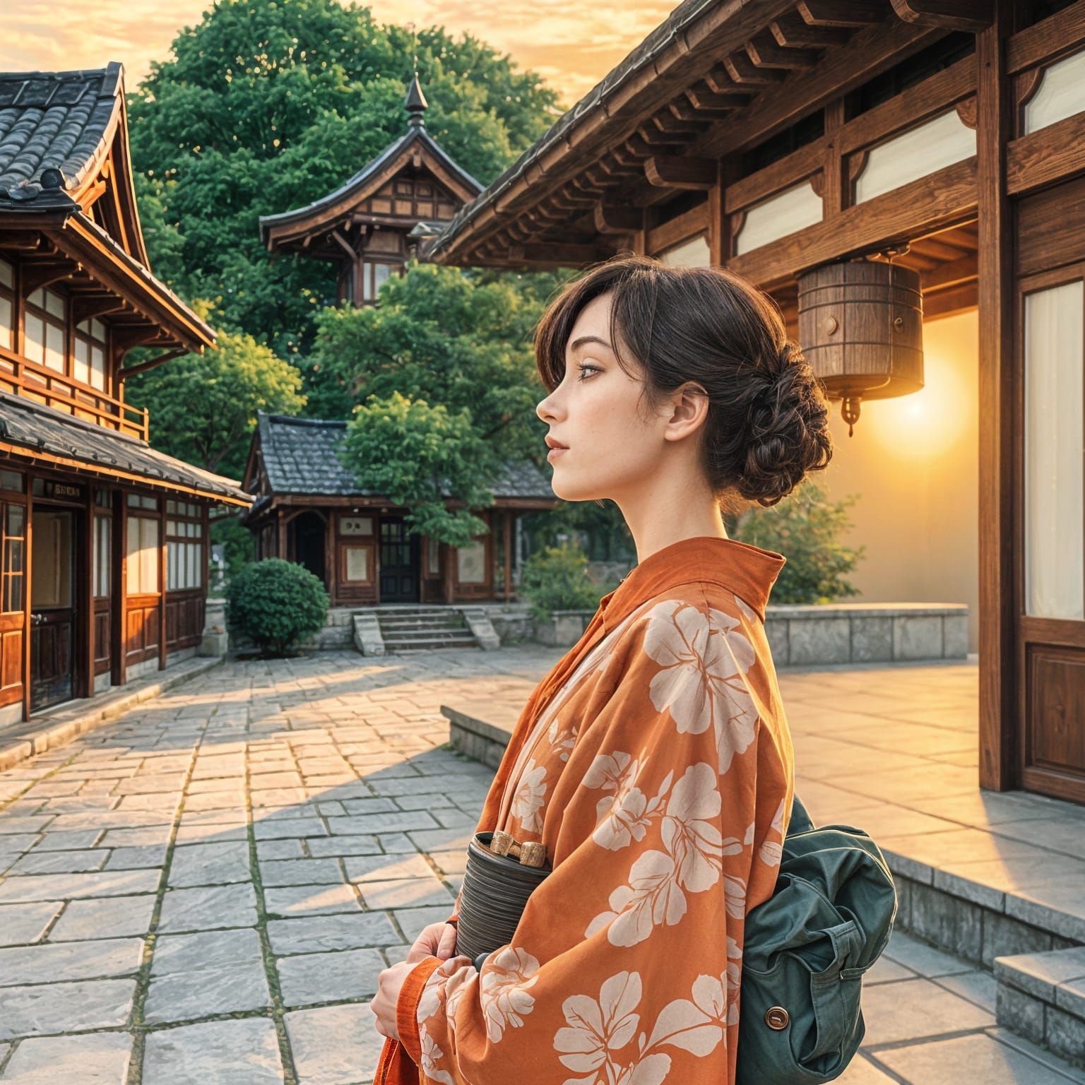 Evening Bell at Miidera Temple