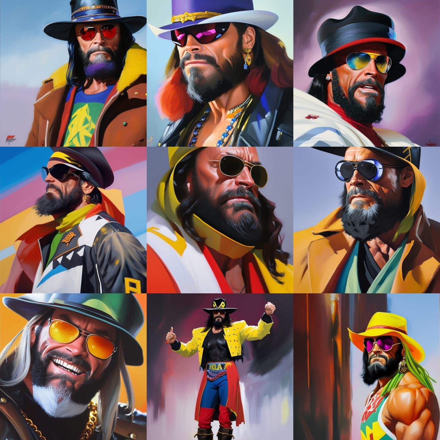 Macho Man Randy Savage as Overwatch Character Portrait