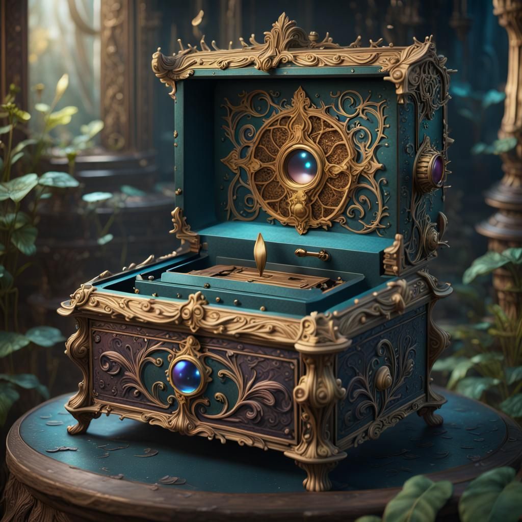 Fantastical Fairy Music Box Concept Art