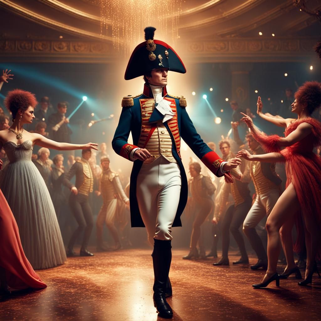 Napoleon Bonaparte Dancing at a Disco