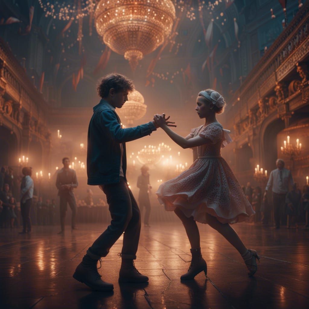 Dancing Couple in Club