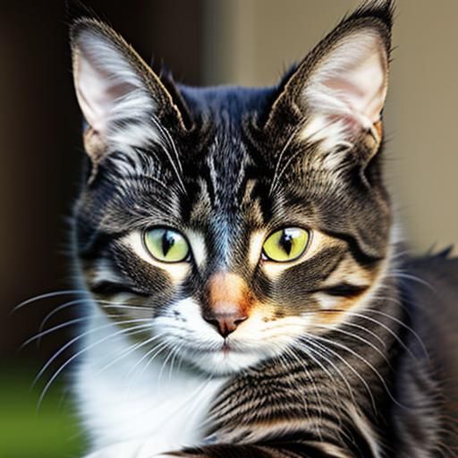Realistic Cat Image Generated by AI