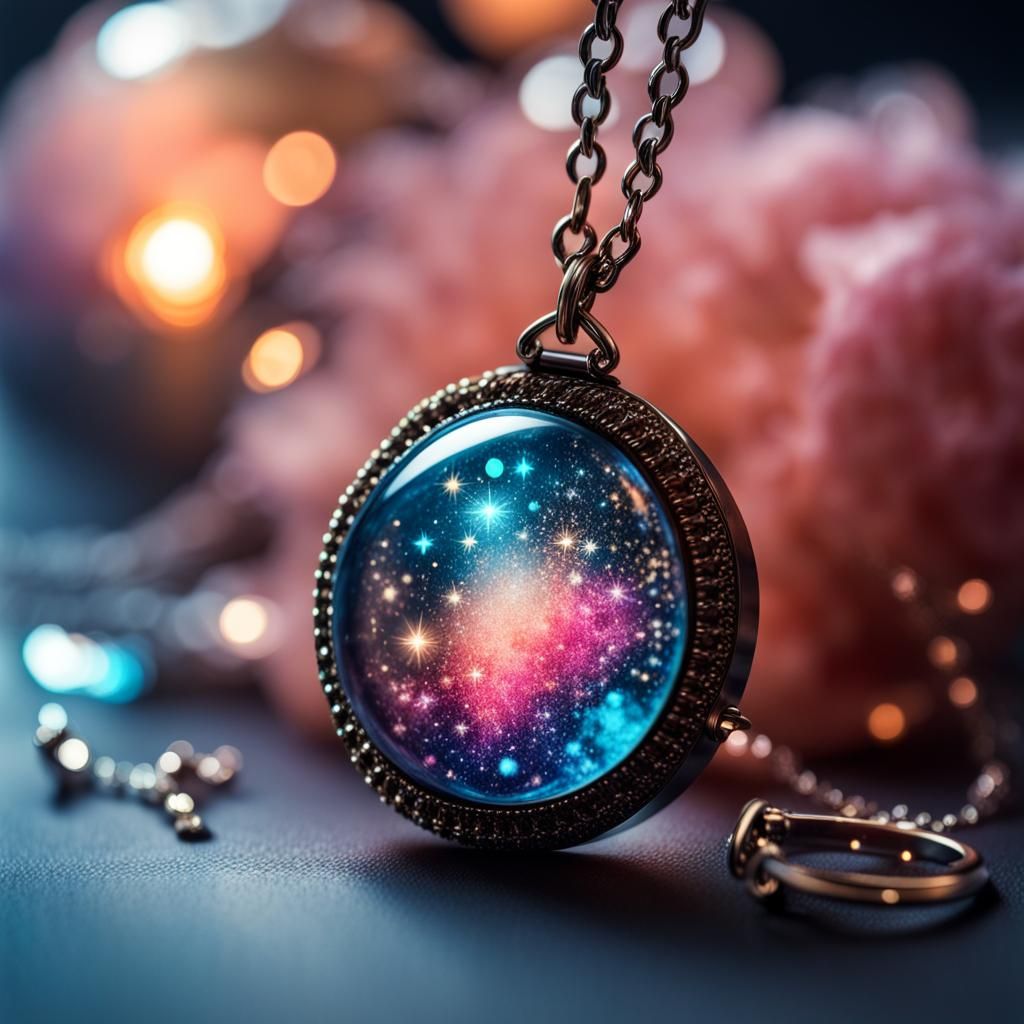 Resin Constellation Jewelry with Glowing Gradient