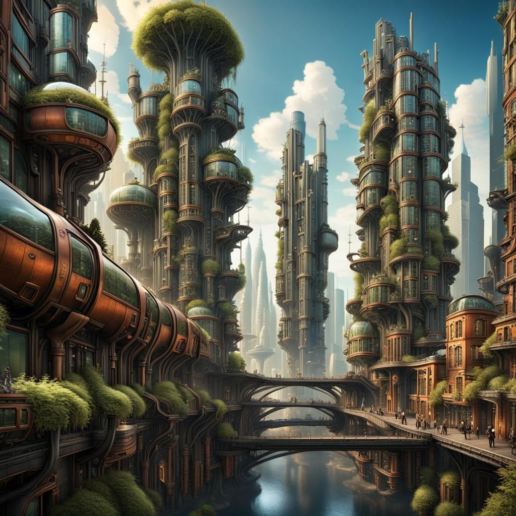 Steampunk- cityscape