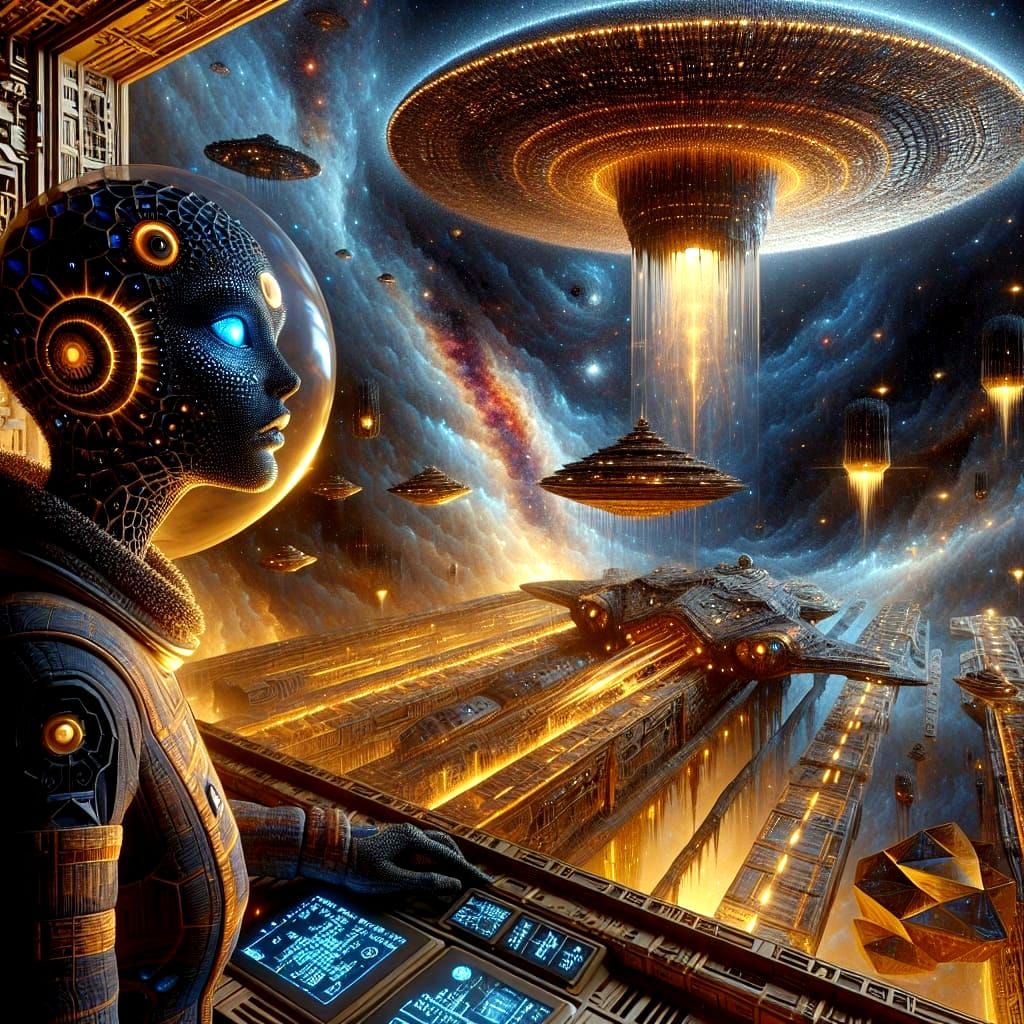 Nirkan the space-dock dispatcher from planet Aurum