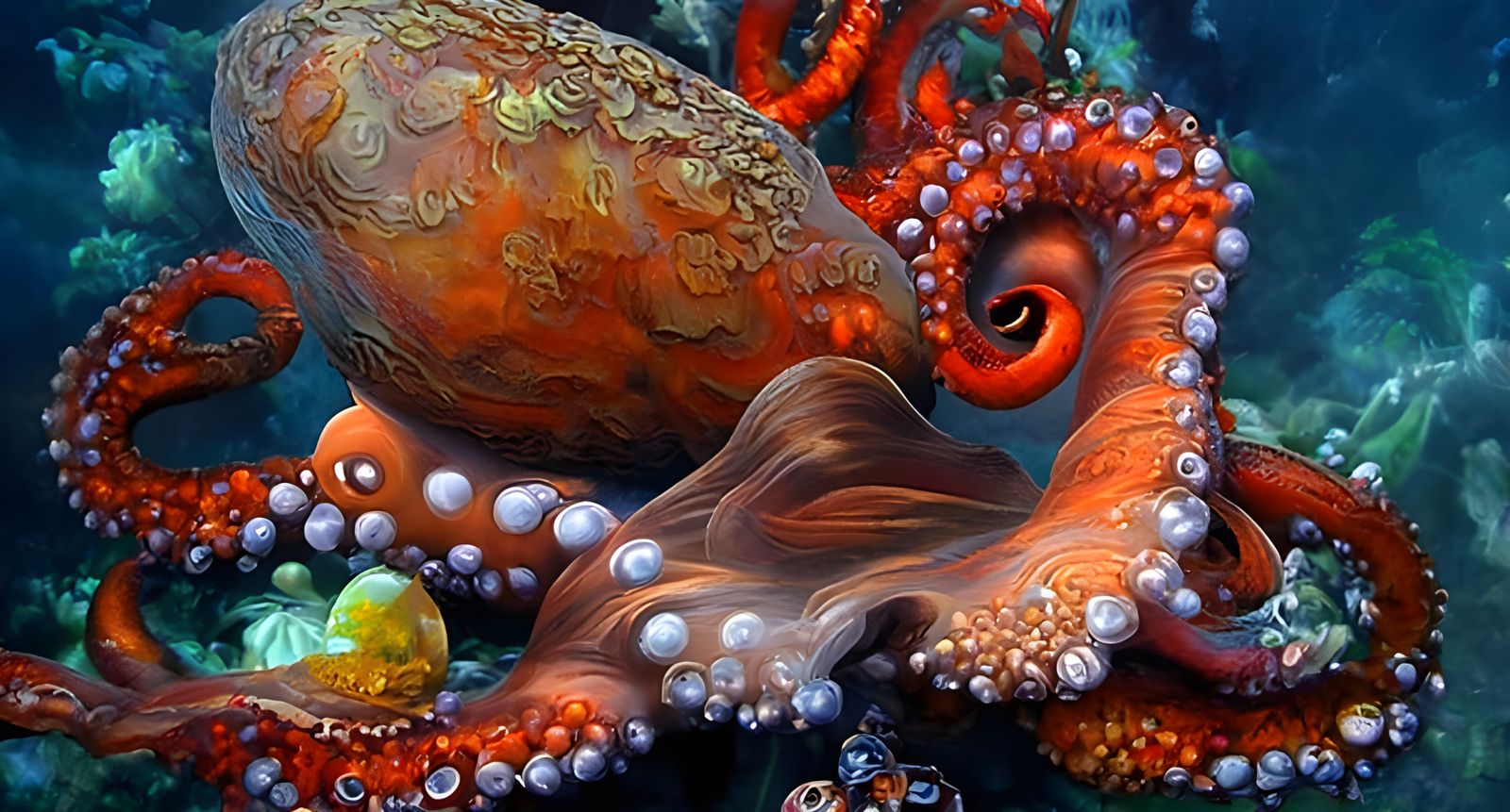 octopus in the deep