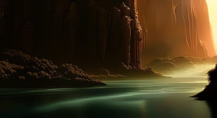 Surreal Dark Fantasy Horror Concept Art in 8k