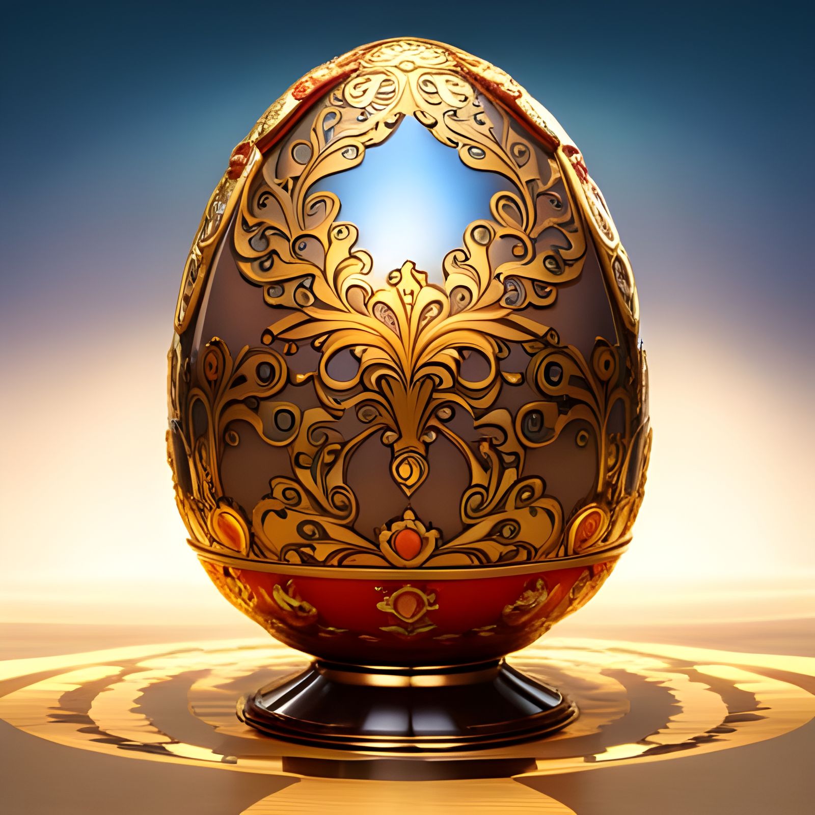Filigree Decorated Egg