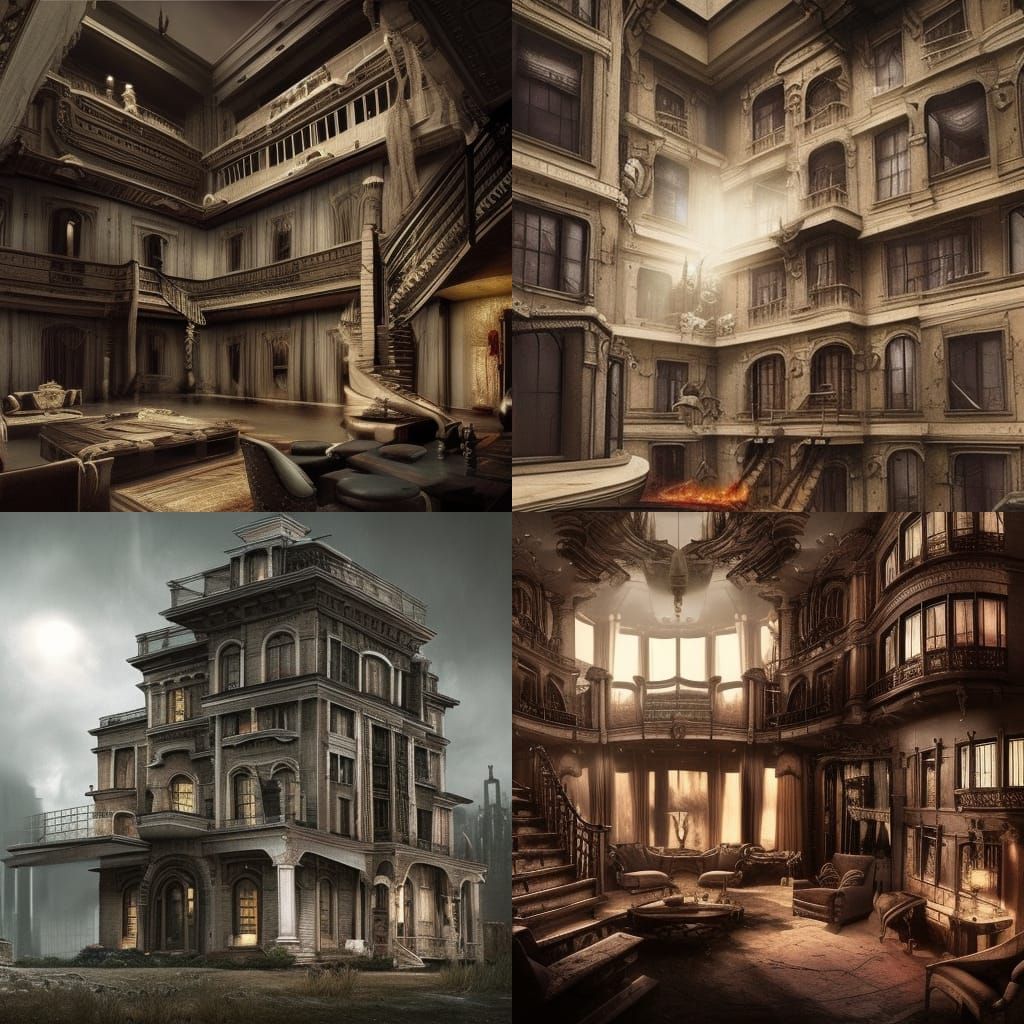 Horror movie themed penthouse