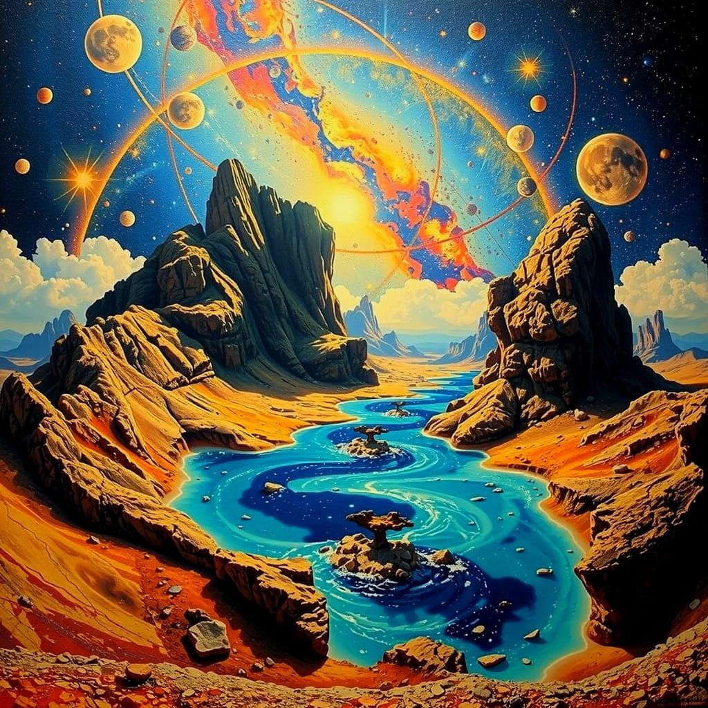 Hyperrealistic Abundance: Cosmos, Geology, Biosphere