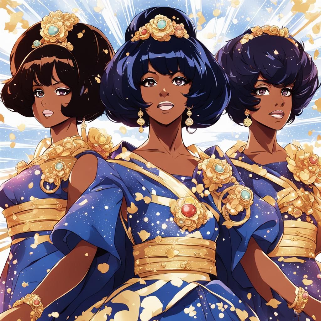 The Supremes: Anime Key Visual Art