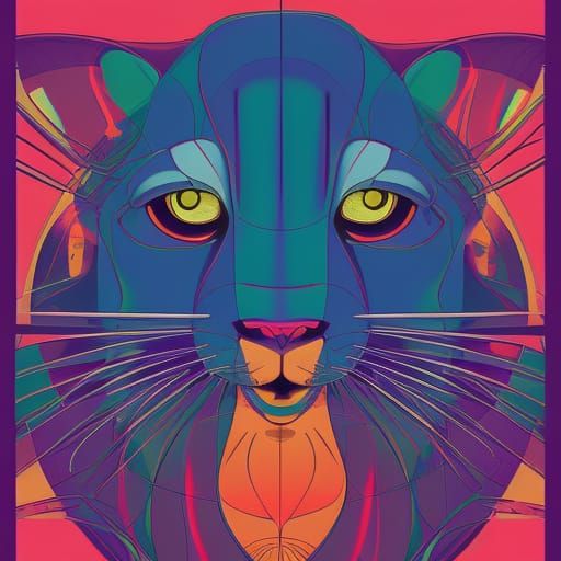 Pink Panther in Anime Key Visual Style